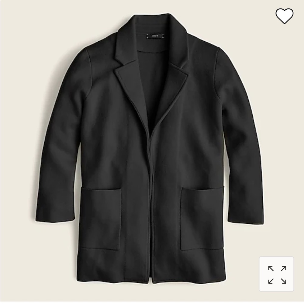 NWT J. Crew Sophie open sweater blazer - large